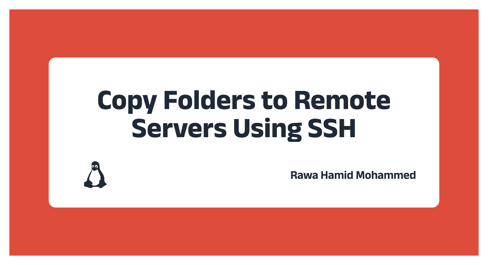 Copy Folders to Remote Servers Using SSH