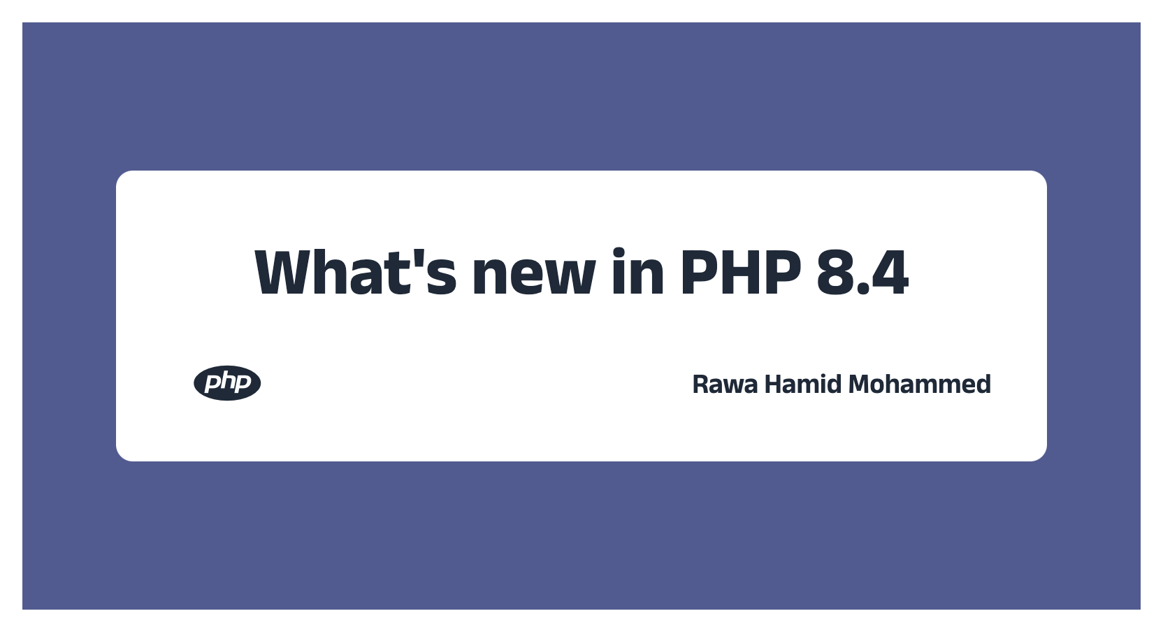 What's new in PHP 8.4