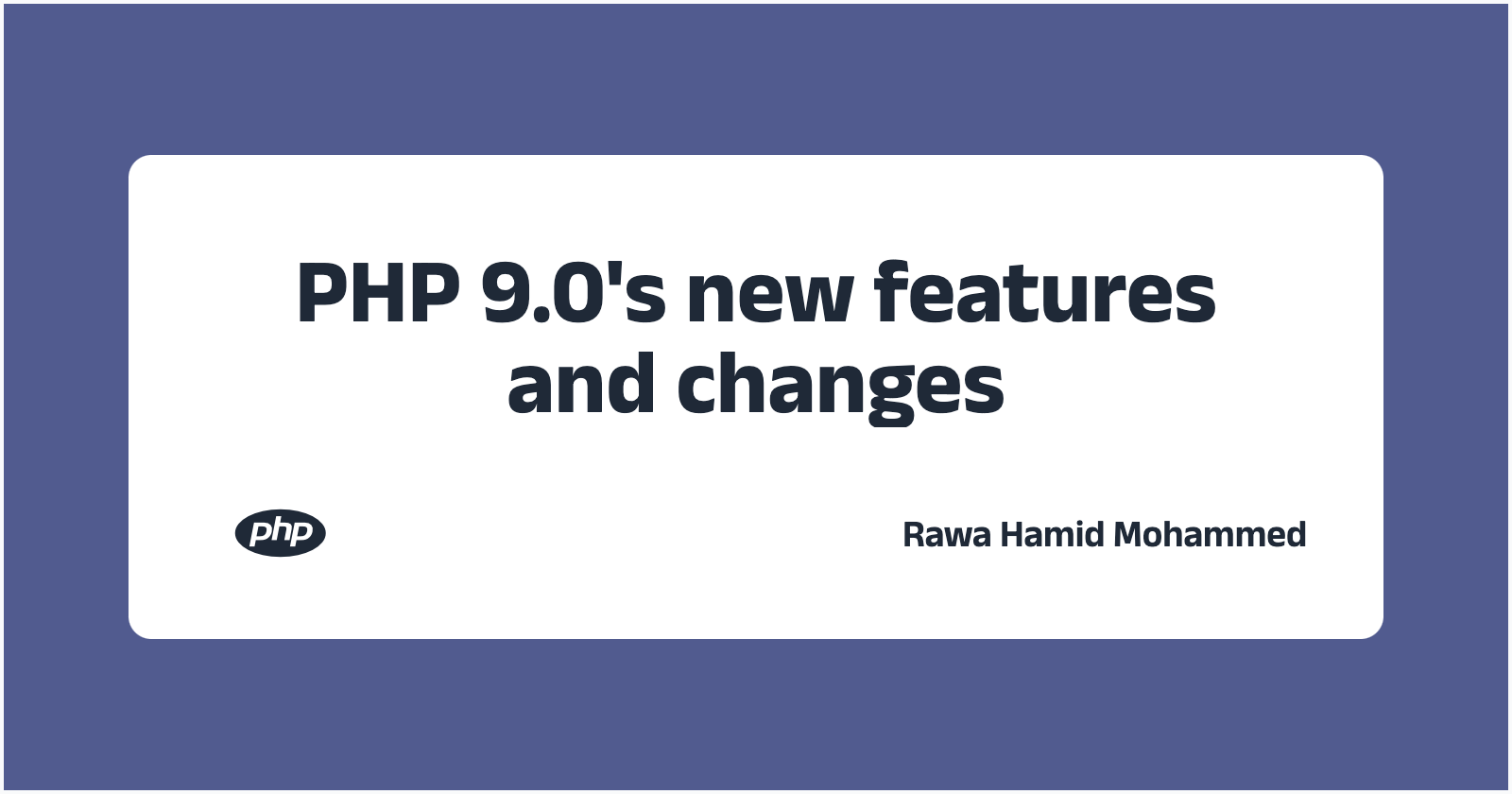 PHP 9.0 new features and changes